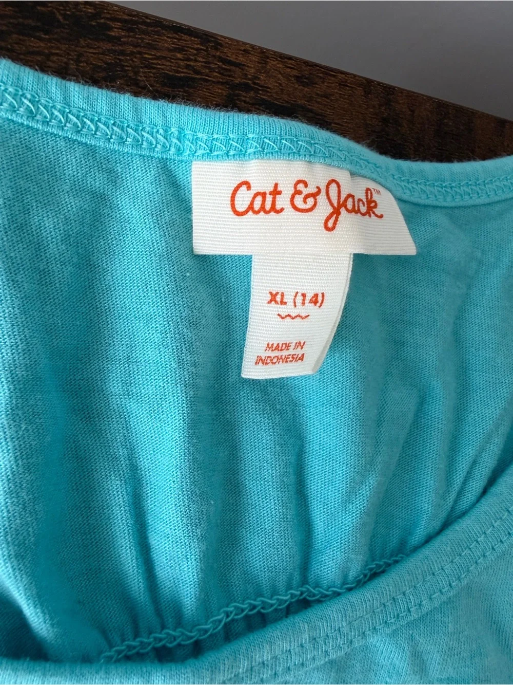 Cat & Jack Turquoise Sequin Toucan Tank Top Girls 14